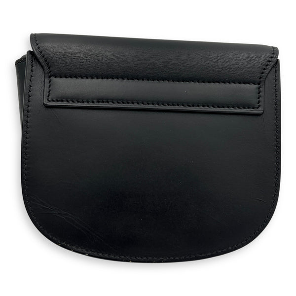 Kaia Crossbody Bag Black in Calfskin, Gold hardware