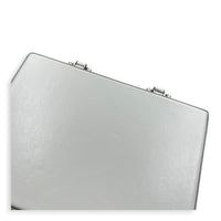 Kenny Scharf Vanity Top Handle Bag Grey in Calfskin, Silver hardware