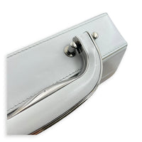 Kenny Scharf Vanity Top Handle Bag Grey in Calfskin, Silver hardware
