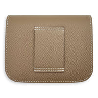 Constance Slim Compact Brown in Epsom, Palladium hardware