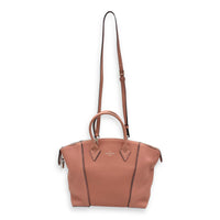 Lockit Top Handle Bag MM Pink in Calfskin, Silver hardware
