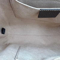 Ophidia Top Handle Bag Brown in Coated Canvas, Gold hardware