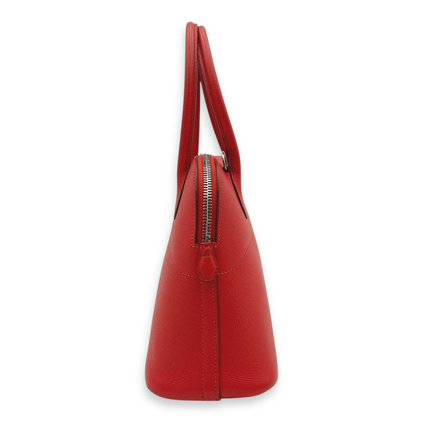 Bolide Red in Epsom, Silver hardware