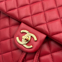 Urban Spirit Backpack Red in Lambskin, Gold hardware