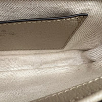 Ophidia Pochette on Strap Shoulder Bag White in Coated Canvas, Gold hardware