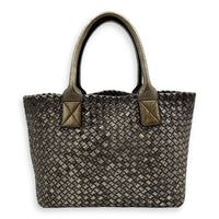 Cabat Gold Tote Bag in Calfskin, Gold hardware