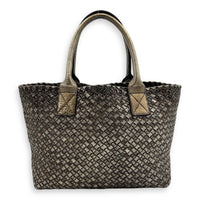 Cabat Gold Tote Bag in Calfskin, Gold hardware