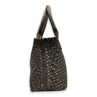 Cabat Gold Tote Bag in Calfskin, Gold hardware