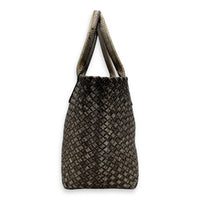 Cabat Gold Tote Bag in Calfskin, Gold hardware