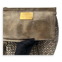 Cabat Gold Tote Bag in Calfskin, Gold hardware