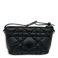 Nomad Black Pouch in Lambskin, Silver hardware
