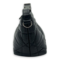 Nomad Black Pouch in Lambskin, Silver hardware