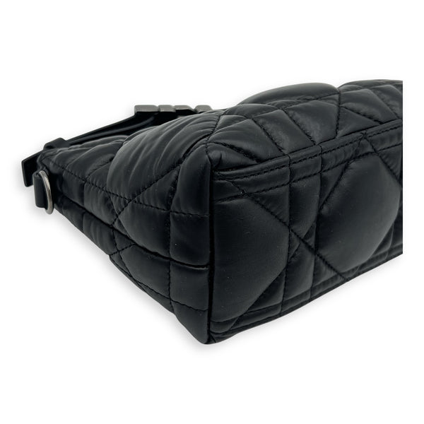 Nomad Black Pouch in Lambskin, Silver hardware