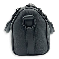 Keepall Top Handle Bag XS Black in Calfskin, black hardware