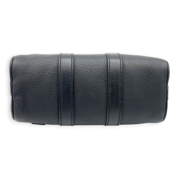 Keepall Top Handle Bag XS Black in Calfskin, black hardware