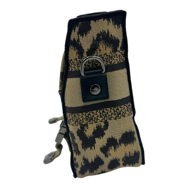 Diorcamp Shoulder Bag Beige in Canvas, Silver hardware