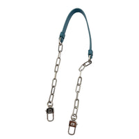 Lady D-Joy Medium Blue Top Handle Bag in Lambskin, Silver hardware