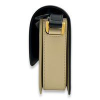 Solferino Crossbody Bag Black in Calfskin, Gold hardware
