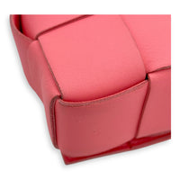 Cassette Crossbody Bag Pink in Calfskin, Silver hardware