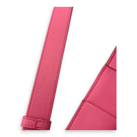 Cassette Crossbody Bag Pink in Calfskin, Silver hardware