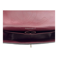 Classic Shoulder Bag Jumbo Silver in Lambskin, Silver hardware