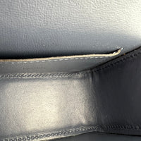 First Sight Top Handle Bag Blue in Calfskin, Silver hardware