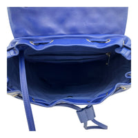 Urban Spirit Backpack Blue in Lambskin, Silver hardware