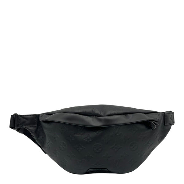 Discovery Bumbag Shadow Belt Bag Black in Calfskin, Black hardware