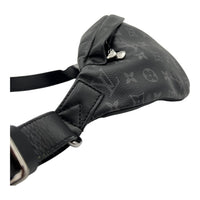 Discovery Bumbag Belt Bag Black in Monogram Coated Canvas, Silver hardware