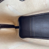 Garden Party 30 Brown Top Handle Bag in Canvas, Palladium hardware