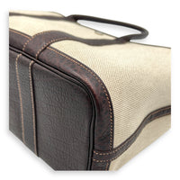 Garden Party 30 Brown Top Handle Bag in Canvas, Palladium hardware