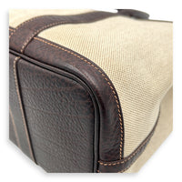 Garden Party 30 Brown Top Handle Bag in Canvas, Palladium hardware