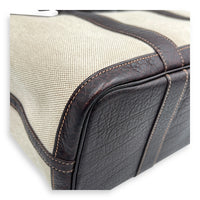Garden Party 30 Brown Top Handle Bag in Canvas, Palladium hardware