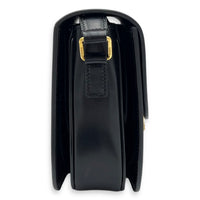 Triomphe Shoulder Bag Black in Calfskin, Gold hardware