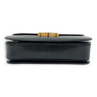 Triomphe Shoulder Bag Black in Calfskin, Gold hardware