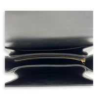 Triomphe Shoulder Bag Black in Calfskin, Gold hardware