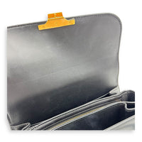 Triomphe Shoulder Bag Black in Calfskin, Gold hardware