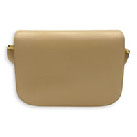 Horsebit 1955 Shoulder Bag Beige in Calfskin, Gold hardware