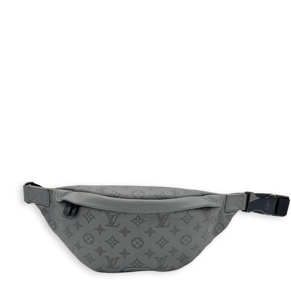 BumBag Belt Bag Grey in Monogram Shadow, Black hardware