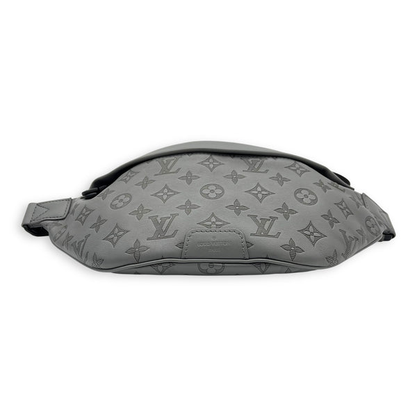 BumBag Belt Bag Grey in Monogram Shadow, Black hardware