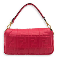 Baguette Shoulder Bag Pink in Calfskin, Gold hardware