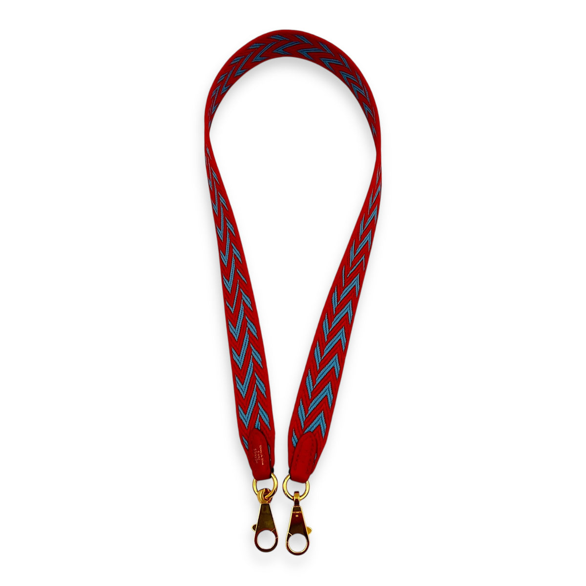 Striped Multi-colour in Canvas, Gold hardware
