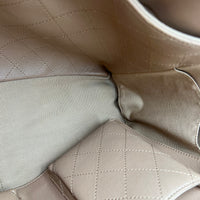 CC Tote Bag Beige in Calfskin, Gold hardware