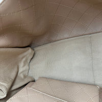 CC Tote Bag Beige in Calfskin, Gold hardware