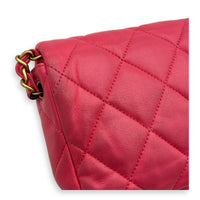 Heart Mini Square Shoulder Bag Pink in Lambskin, Gold hardware