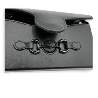 Horsebit 1955 Shoulder Bag Mini Black in Calfskin, Black hardware