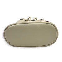 Ophidia Bucket Bag White in Deerskin, Gold hardware