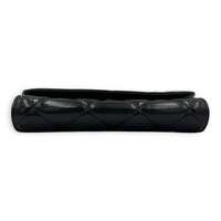 CC Black Wallet On Chain in Patent Leather, Brushed Gold hardware