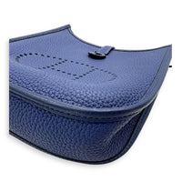 Evelyne Blue in Clemence, Silver hardware