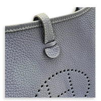 Evelyne Blue in Clemence, Silver hardware